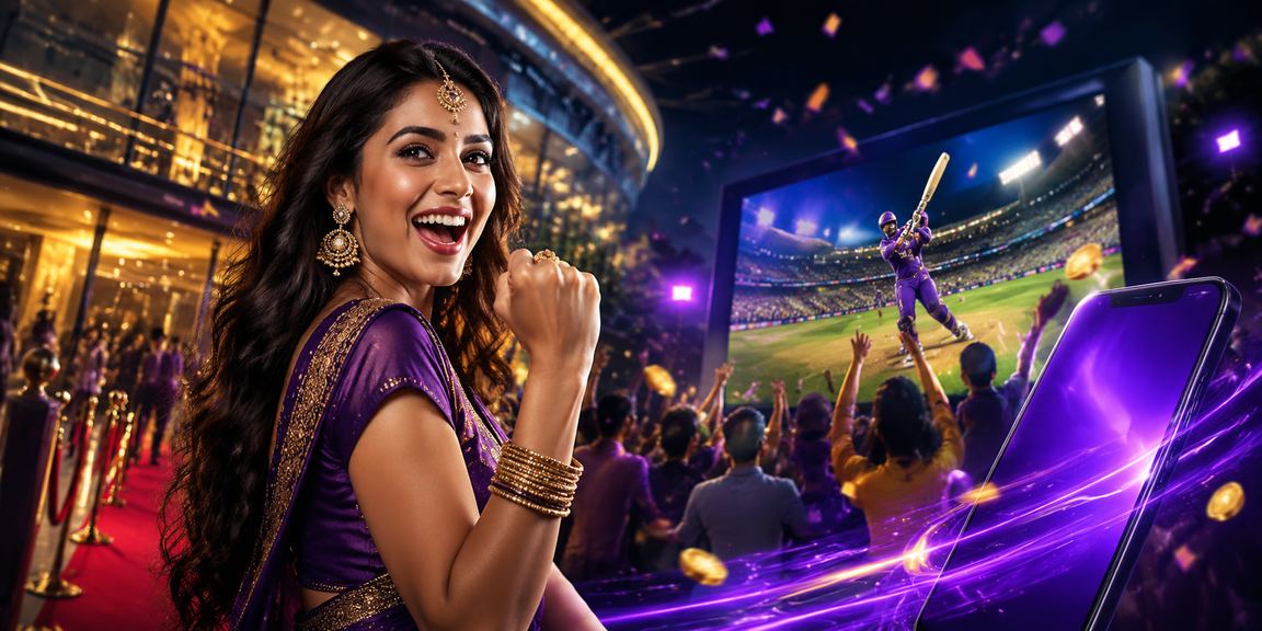 Live cricket match betting in India, player on mobile